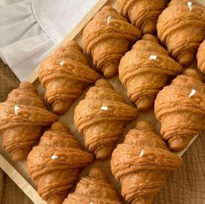 Handmade Croissant scented candle
