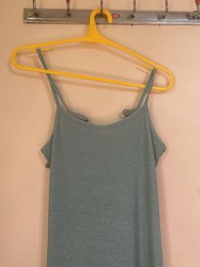 Blue Spaghetti Strap Dress