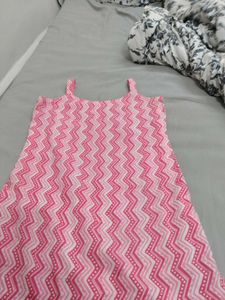 Pink Ethnic Printed Kurti
