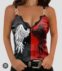 Edgy Angel Wing Tank Top