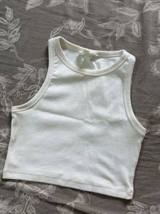 h&m white tank top