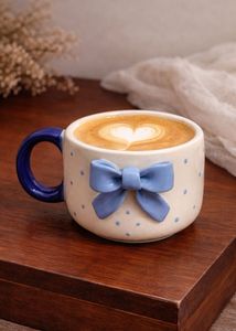 Cute Bow Ceramic Coffee Mug