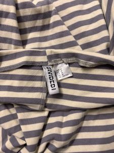 Striped Cropped Casual Top