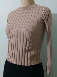 Nude  Long Sleeve Top