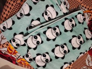 Cute Panda Printed Soft Towel