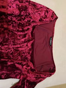 Crushed Velvet Mini Dress