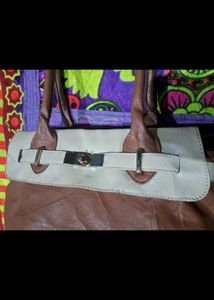 Sale🎊🎆🎄🎉Stylish Two-Tone leather  Handbag