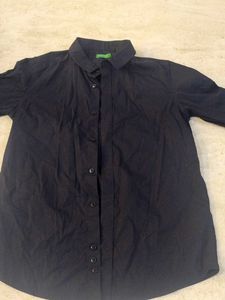 Classic Black Button-Up Shirt