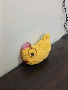 Cute Yellow Knitted Keychain Charm