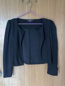 Black Cropped Blazer