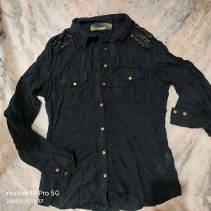 Black Embellished Top