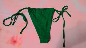 Green Bikini Bottom with Tie Sides