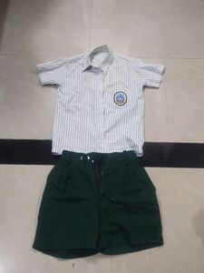 School Uniform Shirt & Shorts Set