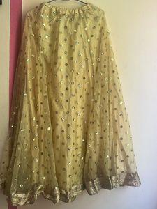 Sparkling Yellow Net Skirt