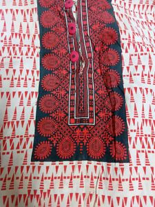 Stylish Printed Kurti With Pajama And Dupatta