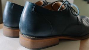 Blue Leather Formal Shoes