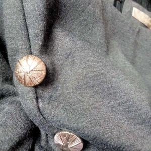 Gray Peplum Bodycon Dress