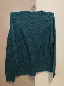 Teal Green Cable Knit Sweater