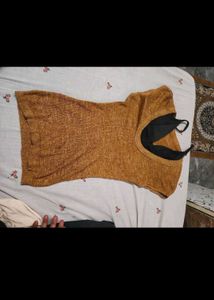 Cozy Knit Top with Built-in Camisole