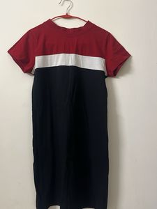 Color Block T-Shirt Dress
