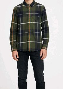 Boy's Green Plaid Long Sleeve Shirt