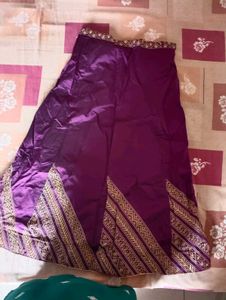 Elegant Purple Embroidered Lehenga Choli Set