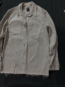 Original Imported ZARA Overshirt–Vintage Stone B