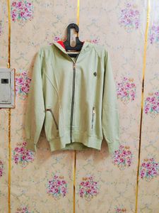 🇳🇿💫🎀Light Green Zip-Up Hoodie