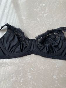 M&amp;S Lace Trim Black Bra