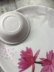 Elegant Pink Lotus Dinner Plate