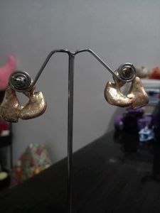 Elegant Black and Gold Earrings