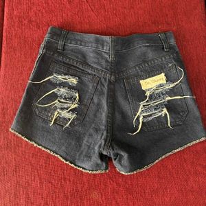 Distressed Denim Shorts