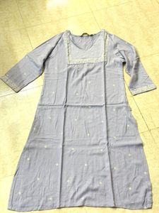 Avaasa Light Blue Printed Kurta