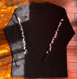 Premium Black Waffle Ribbed Long Sleeve - Dagger H