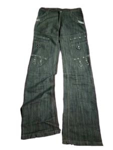 RARE Y2K CYBER GRUNGE STRAIGHT FIT JEANS
