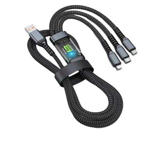 3-in-1 Fast Charging Cable  (Pack Of 2)