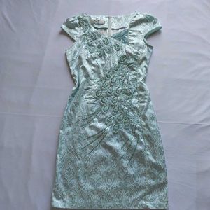Vintage Elegant Light Blue Peacock Dress✨️🔮