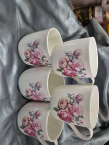 Floral Ceramic Coffee Mugs