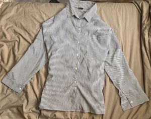 oversized strip shirt