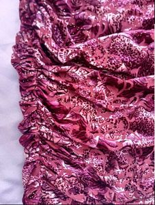 Ruched Print Bodycon Dress