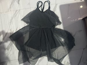 Chic Striped Mini Dress