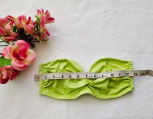 H&amp;M : Lime Green Twist Front Top