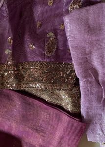 Shimmering Purple Ethnic Blouse