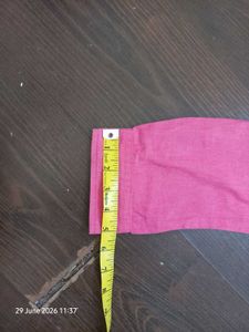 Pink Button-Up Long Sleeve Shirt