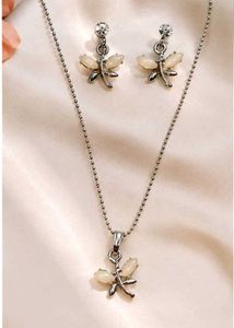 Dragonfly Necklace & Earrings Set