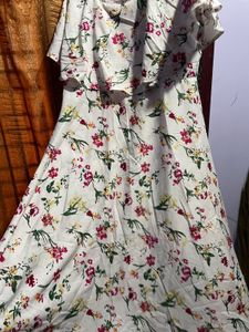 Floral Print Layered Dress