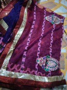 Beautiful Purple &amp; Pink Saree