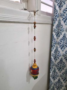 handcrafted terracotta decorative hanging bell