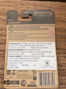 Matchbox Ground Grinder - New in Package