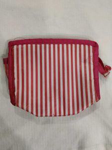 Striped Pouch Bag